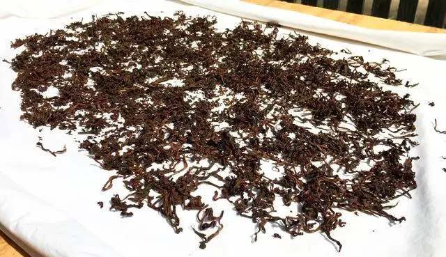 Tea drying process