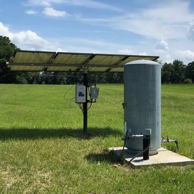 well pump powered by solar panels