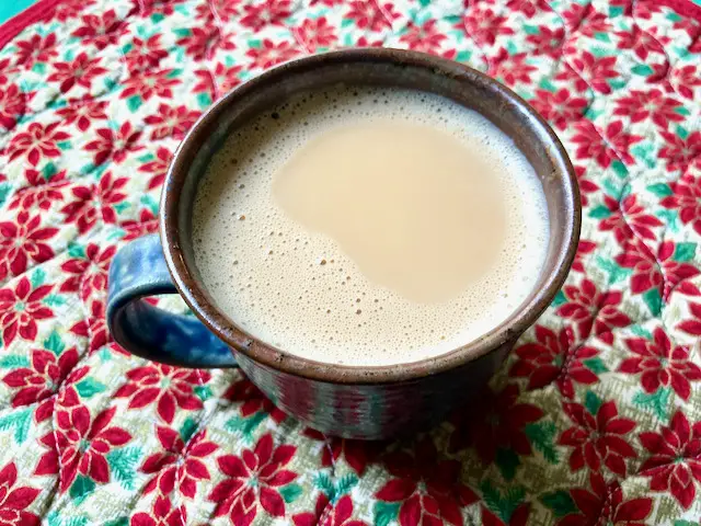 assam black tea with milk